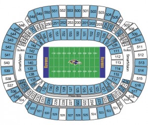 M&T Bank Stadium Seating Chart